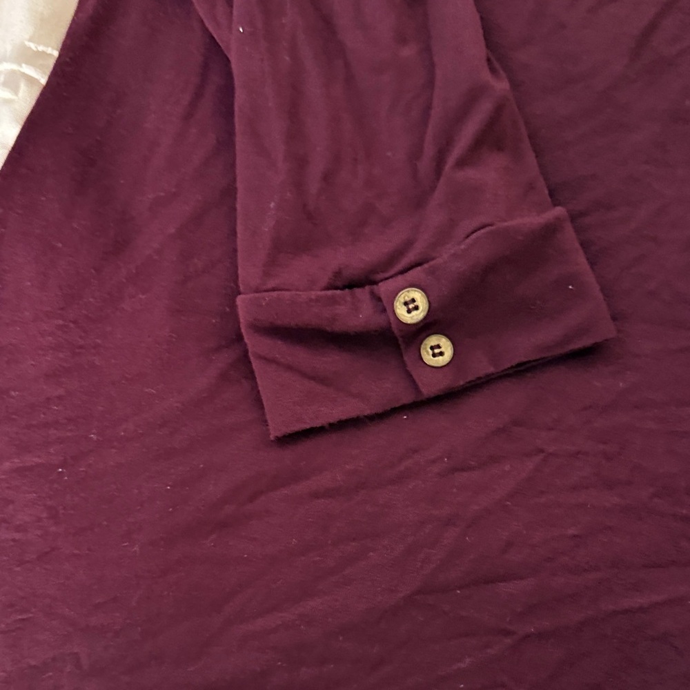 The Limited Deep Burgundy Long Sleeve Top - Picture 4 of 6
